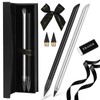 AUAUY 2 PCS Metal Inkless Pencil, Reusable Everlasting Infinity Pencil,