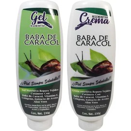 Crema Y Gel Baba De Caracol Cara Cuerpo, Elimina Manchas