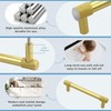 KNOBWELL 6 Pack Knurled Vintage Antique Champagne Bronze Solid 3