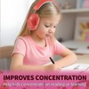 HUARUI Kids Noise Canceling Headphones SNR 28dB Safety Noise Reduction