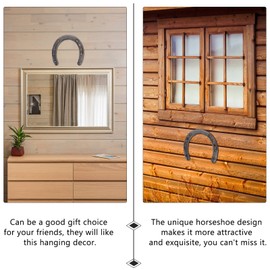 Homoyoyo Equestrian Horseshoes Metal Horseshoe Wall cast iron horseshoe decor horseshoe wall hanging horseshoe wall sculpture Decor Cast Iron Country Western Décor