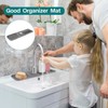 17 Inch Longer Kitchen Sink Splash Guard, 5°Slope Fast Draining