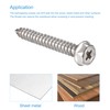sourcing map Phillips Hex Washer Self Tapping Screws, M5 x