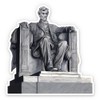 GT Graphics Lincoln Memorial - 12" Vinyl Sticker Waterproof Decal