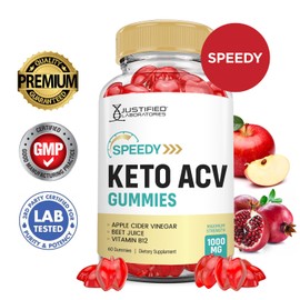 Speedy Keto ACV Gummies Advanced Formula 1000MG Speedy Keto Gummies Apple Cider Vinegar Formulated with Pomegranate Beet Juice Powder B12 Vegan Non GMO 60 Gummys (60 Count (Pack of 1))