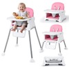 3-in-1 Baby High Chair, Adjustable Convertible Infant Baby Feeding Chair