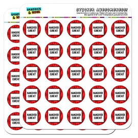 Hangover Cure Kit 1" Planner Calendar Scrapbooking Crafting Stickers - Clear