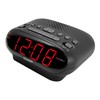 Sharp AM/FM Dual Alarm Clock Radio, 2-7/16"H x 4-5/16"W x