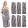 AUECOOME 6 Pcs Spa Robe Bath wrap Towels for Women