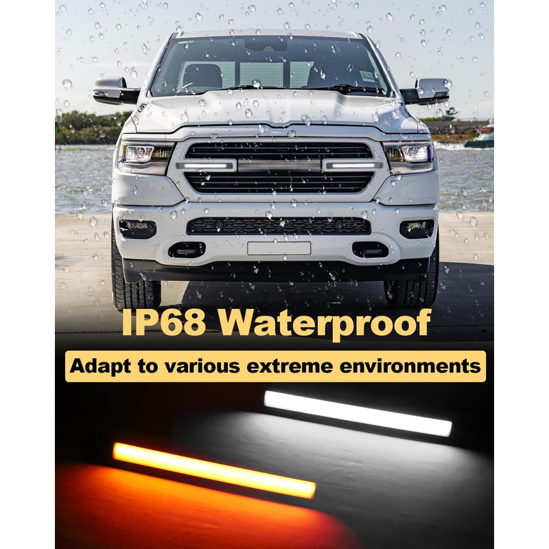 OKLSG LED Grille Light Bars for 2019-2024 Dodge Ram 1500