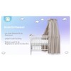 balbina Canopy, 100% Cotton, Decorative Set for Cot, Bed Canopy