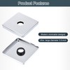 sourcing map Square Shower Arm Flange, 3.5" Stainless Steel Escutcheon