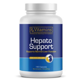 Rx Vitamins Rx Vitamins Hepato Support for Dogs & Cats - Liver Support Supplement with Milk Thistle for Dogs and Cats - Hepatic Dog Supplement Enriched with Vitamin B Complex - 180 Capsules