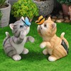 Solar Cat Yard Decor Decorative Light Cat Garden Sculpture Exquisite