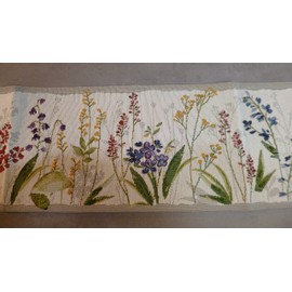 Sander Gobelin Flower Meadow Table Runner/table runner 48 cm Spring Summer, Fabric, 40 - original bunt mehrfarbig, 20 x 96 cm