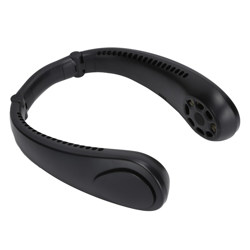 Portable Neck Fan with Music Speakers Wearable Rechargeable Fan with