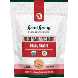Maca Roja en Polvo 200g - Orgánica Certificada Premium - Suplemento Alimenticio de Origen Andino - Superfood de Alta Calidad. (1 Pz)