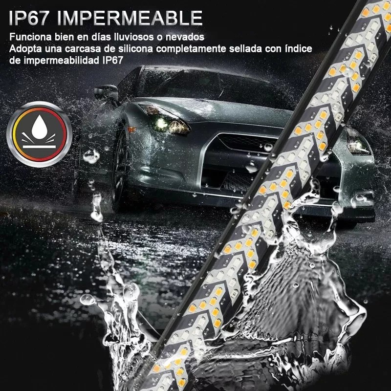 PUNKZZ Tiras Led Secuencial Para Camioneta Y Coche Luses 150cm