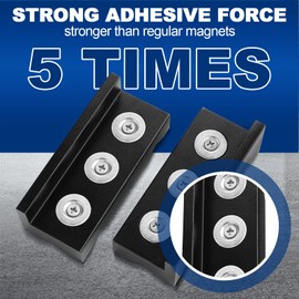 BRIFITOR 4 Inch Vise Jaws Pads, Aluminum AN Fitting Vise Jaws & Nylon Vise Soft Jaws For Bench Vise 4 Inch, Strongly Magnetic Vice Jaws, 2 Pairs