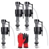4 Pieces Adjustable Toilet Fill Valve Replacement Kit with Gloves,