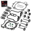 Cylinder Head Exhaust Intake Valve & Spring Gasket Kit for