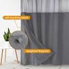 eachope 1 Pack Fabric Snap-in Shower Curtain Liner Replacement,Compatible with