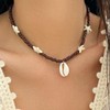 Stocking Stuffers Gifts for Women Shell Necklace Seashell Charm Necklacs