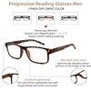 HIYANJN 3 Pack Progressive Reading Glasses for Men/Women Blue Light