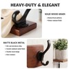 PEOIAOY Wall Mounted Coat Hooks, 5 Dual Hooks, 17.72 Inches