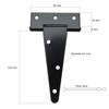 LUCKYBEE Door Hinges Heavy Duty T-Hinge Hinges 5" Length School