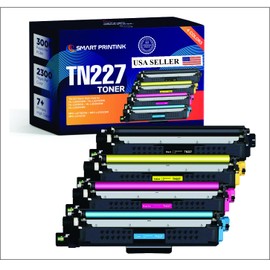 Smart Printink TN227 Toner Cartridge Replacement for Brother TN227 TN-227 TN227BK TN227C TN227M TN227Y High Yield Compatible with HL-L3290CDW HL-L3210CW MFC-L3750CDW MFC-L3710CW Printer (4 Pack)