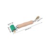 40mm Silicone Seam Roller Dual Use Brass Wheel Wood Handle