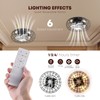 NookNova Ceiling Fan with Lights, 16 Inch Caged Ceiling Fan