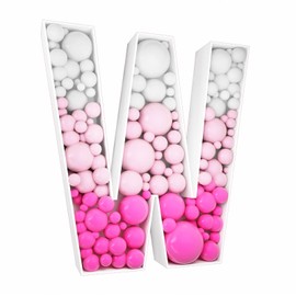 3FT Tall Mosaic Balloon Frame Big Marquee Light Up Letters DIY Kit for Birthday Party Wedding Backdrop Decor W Pre-Cut Foam Board