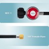 SHINESTAR 0-20 PSI Adjustable Propane Regulator and Hose with Brass