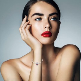 HappyStar 925 Sterling Silver Charms for Bracelets and Necklaces Fit Charm Bracelets Birthday Dangle Pendant Charms Beads Jewelry Gift for Women(With one Spacer Bead Charms)