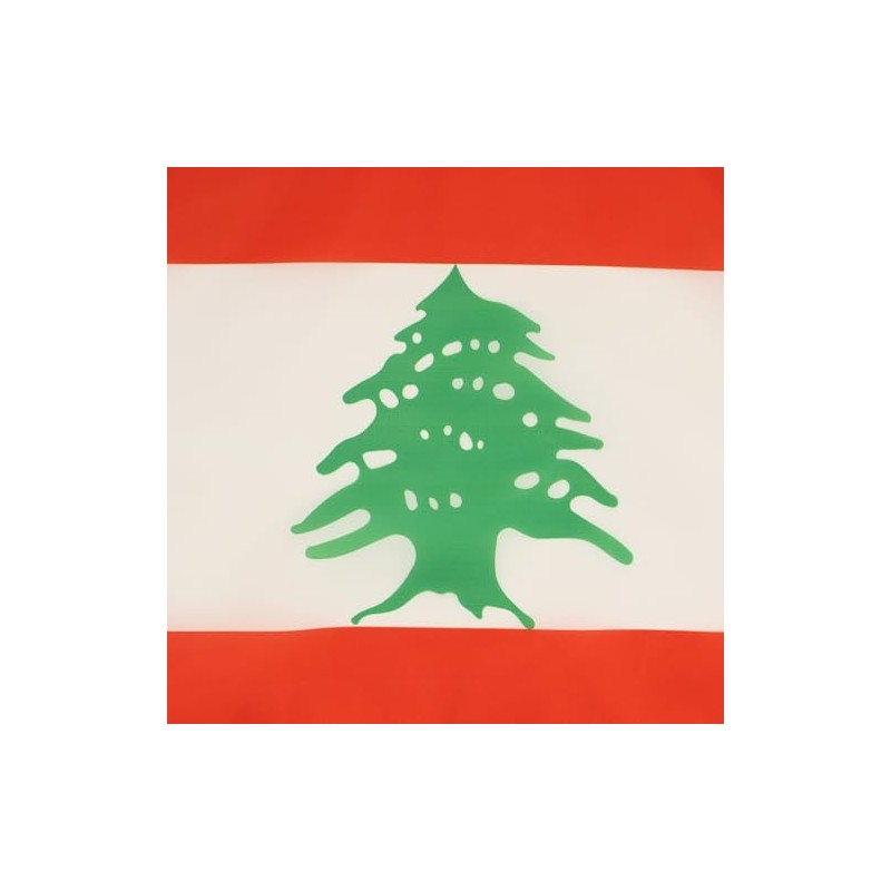 Lebanon Flag 18'' x 12'' cords