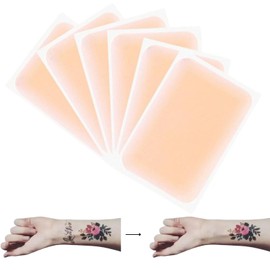 GGAUBAIFI 6Pcs Tattoo Cover Up Patch, Tattoo Cover Up Tape, Ultra Thin Patch for Birthmarks Invisible Waterproof Skin Tone Concealer Sticker for Covering Up Scars Tattoos, Fair Skin