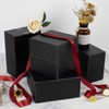 Medium Shipping Boxes, 9x6x4 Inch Black Cardboard Boxes, Pack of