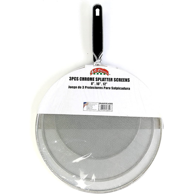 Bene Casa - Fine Mesh Chrome Splatter Shields with Cool