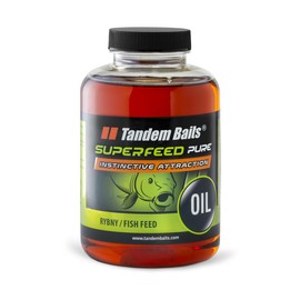 Tandem Baits SuperFeed Pure Fischöl Intensives Aroma | Lockstoff Karpfen Angeln ohne Mühe | Boilie-Öl Köder Große-Fische-Angeln | Karpfenzubehör Profis & Hobby-Angler 500 ml