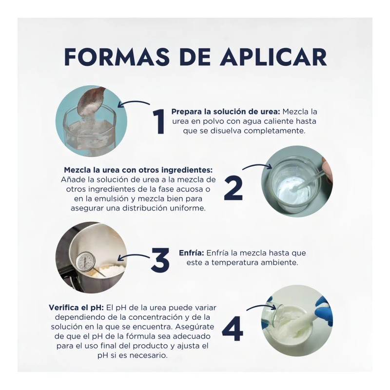 Urea Pura Cristalizada Uso Cosmetico Facial Corporal Cremas Hebbe Cosmetics