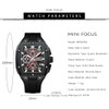 MF MINI FOCUS Men's Watch Analog Fashion Wrist Watch, Skeleton