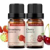 GREENSLEEVES Strawberry Cherry Essential Oil Set for Diffuser, Humidifier, Massage