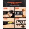 VEVOR E-Track Tie-Down Rail Kit, 5' E Tracks Set, 16Pcs