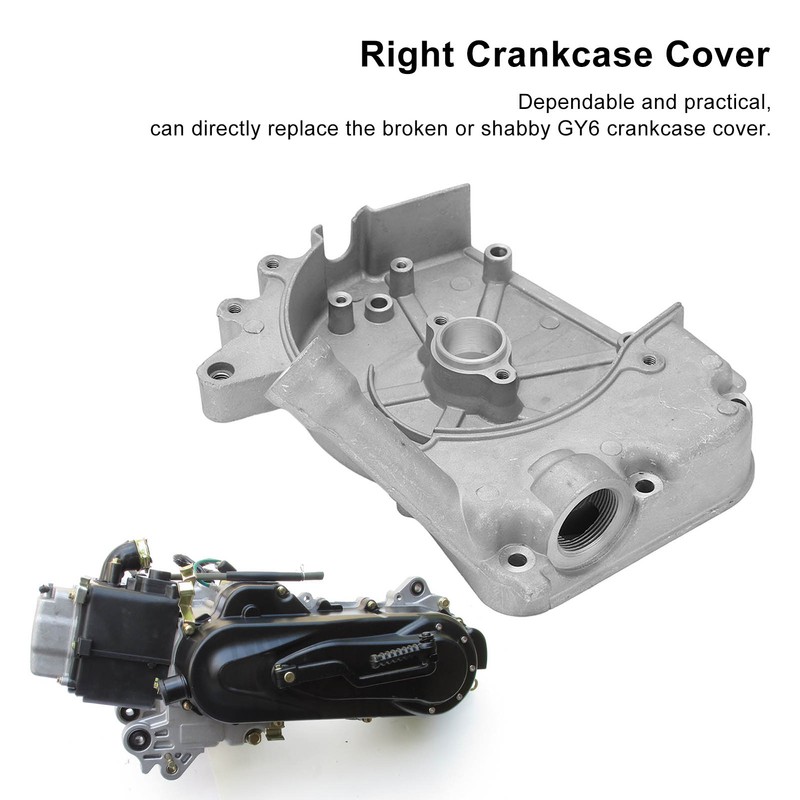 Engine Crankcase Cover Right Side Steel Alloy Universal Heat Resistant