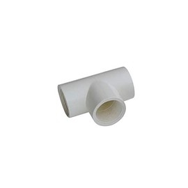 SPIRATO PVC T-Piece with Thread Outlet 1.5 Inch