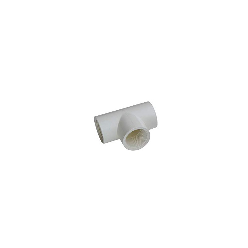 SPIRATO PVC T-Piece with Thread Outlet 1.5 Inch