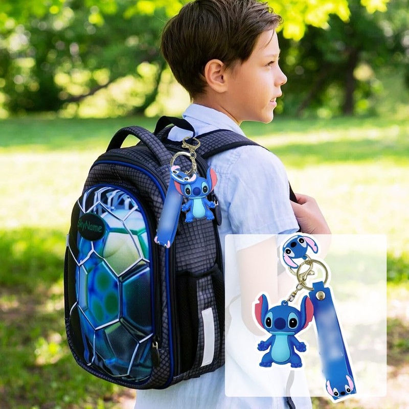 Tydeus 2 pieces cute key ring children, funny pendant for