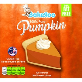 Bakeroo Tinned Pumpkin Puree (Pumpkin Pie Filling), 100% Natural - 425g